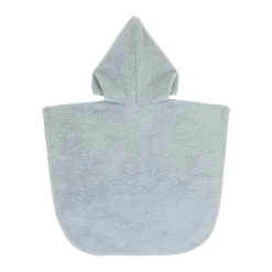 Frottee-Badeponcho hellblau