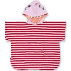 Frottee-Poncho "Hai" pink-gesteift 110/116