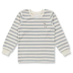 Frottee-Schlafanzug gestreift icegrey 98