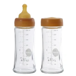 Glas-Babyflaschen Set 250ml Weithals