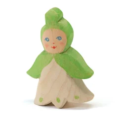 Holzfigur Blumenkind Märzenbecher
