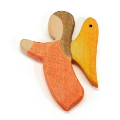 Holzfigur Englein orange