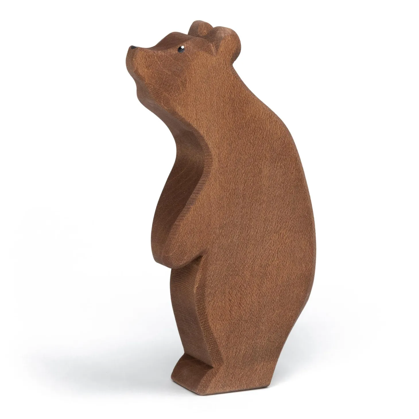 Holztier Bär stehend Kopf hoch