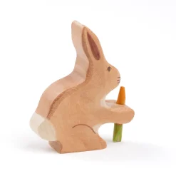 Holztier Hase mit Karotte