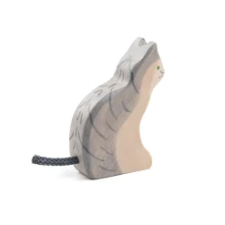 Holztier Katze sitzend