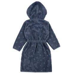 Kinder Bademantel denimblau 116/122