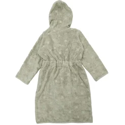 Kinder Bademantel grünbeige 116/122