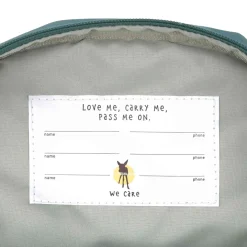 Kindergartenrucksack Mini "Smilie" dunkelgrün