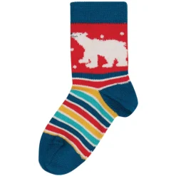 Kindersocken im Geschenkesäckchen "Eisbär" 15-18