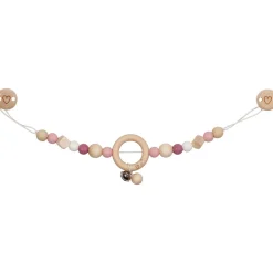 Kinderwagenkette "Herz" pink