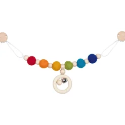 Kinderwagenkette mit Filz "Regenbogen"
