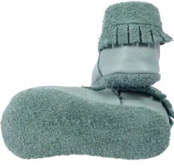 Krabbelschuhe Mokassins Leder mint 23