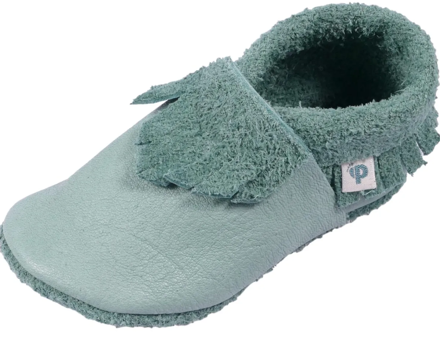 Krabbelschuhe Mokassins Leder mint 23