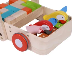 Lauflernwagen Holz Papageien