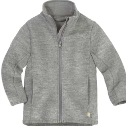 Leichte Walkjacke "Zipper" grau 74/80