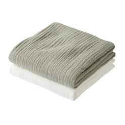 Mulltücher 2er Set khaki mix