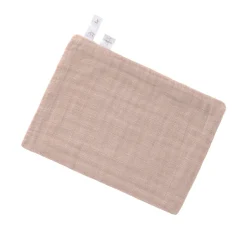 Mull-Waschlappen rose-natur