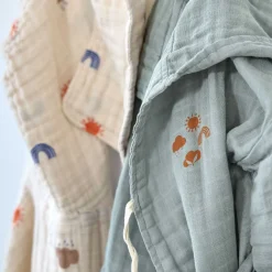 Musselin-Poncho natur