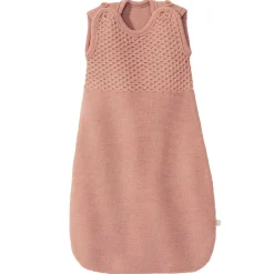 Ärmelloser Schlafsack Wolle rosa 75 cm