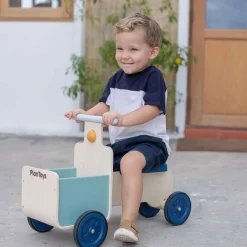 Rutschauto Holz mit Transportbox