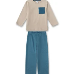 Schlafanzug "Adventure" beige-steelblue 92