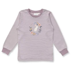 Schlafanzug "Bunny" gestreift mauve 92