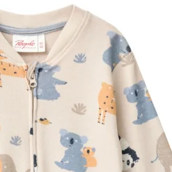 Schlafstrampler "Zoo" sand  50/56