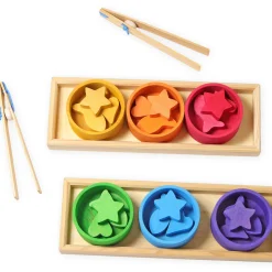 Sortierspiel Regenbogenschälchen