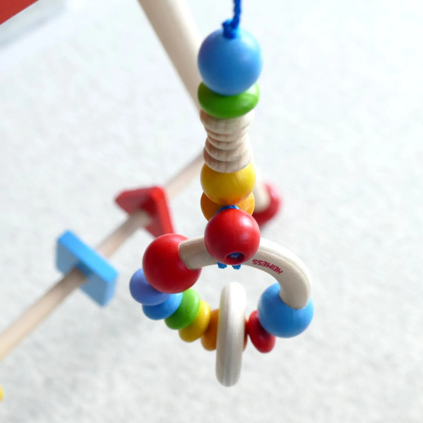 Spieltrapez Holz Regenbogen