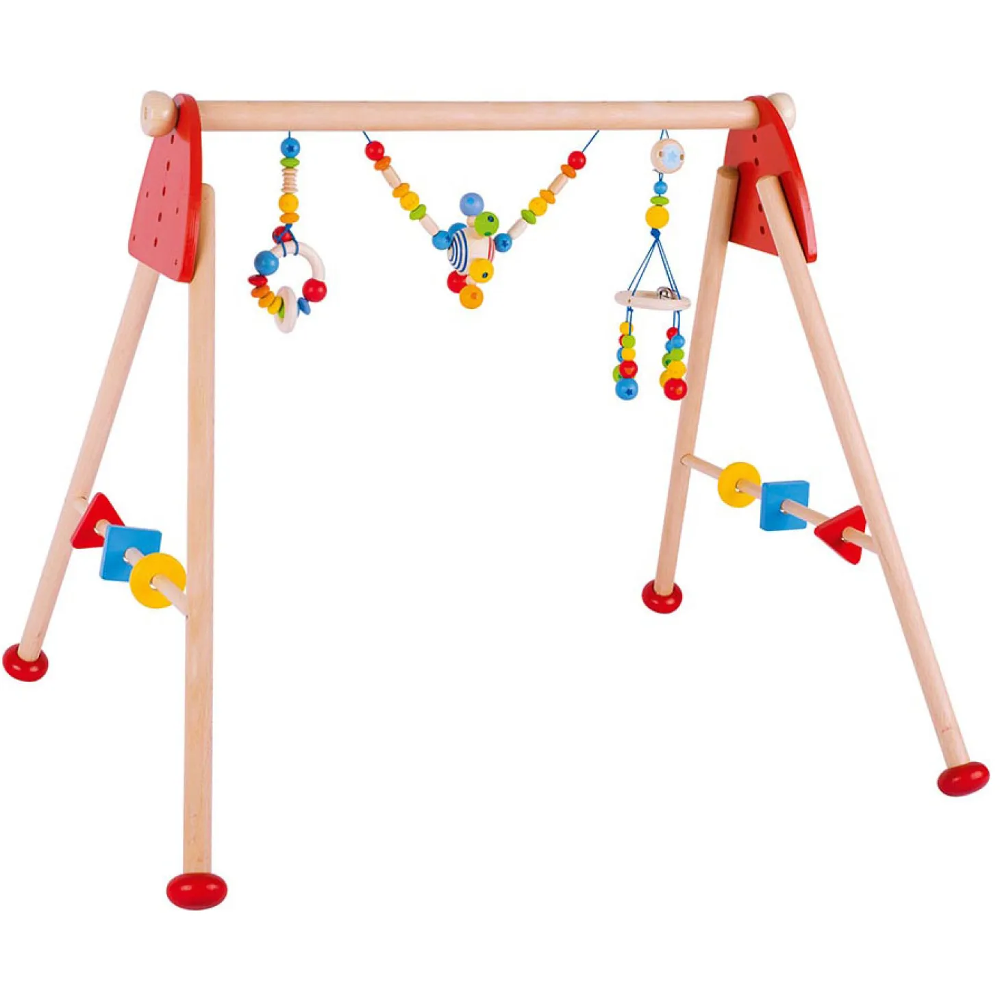 Spieltrapez Holz Regenbogen