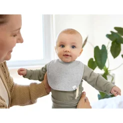 Spucklätzchen 3er Set grau-beige