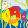 Steckpuzzle Holz - Fisch 6 Teile