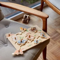 Steckpuzzle Holz - Waldtiere 10 Teile