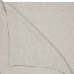 Strick-Babydecke natur