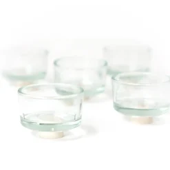 Teelichthalter aus Glas VE 5 Stk.