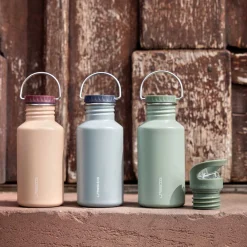 Trinkflasche Edelstahl green