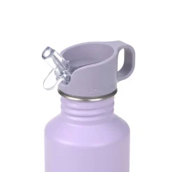 Trinkflasche Edelstahl "Herz" lila