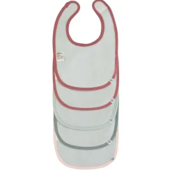 Wasserdichte Lätzchen 5er Set "Schnecke" rot