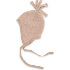 Wollfleece Mütze Baby sand melange 74/80