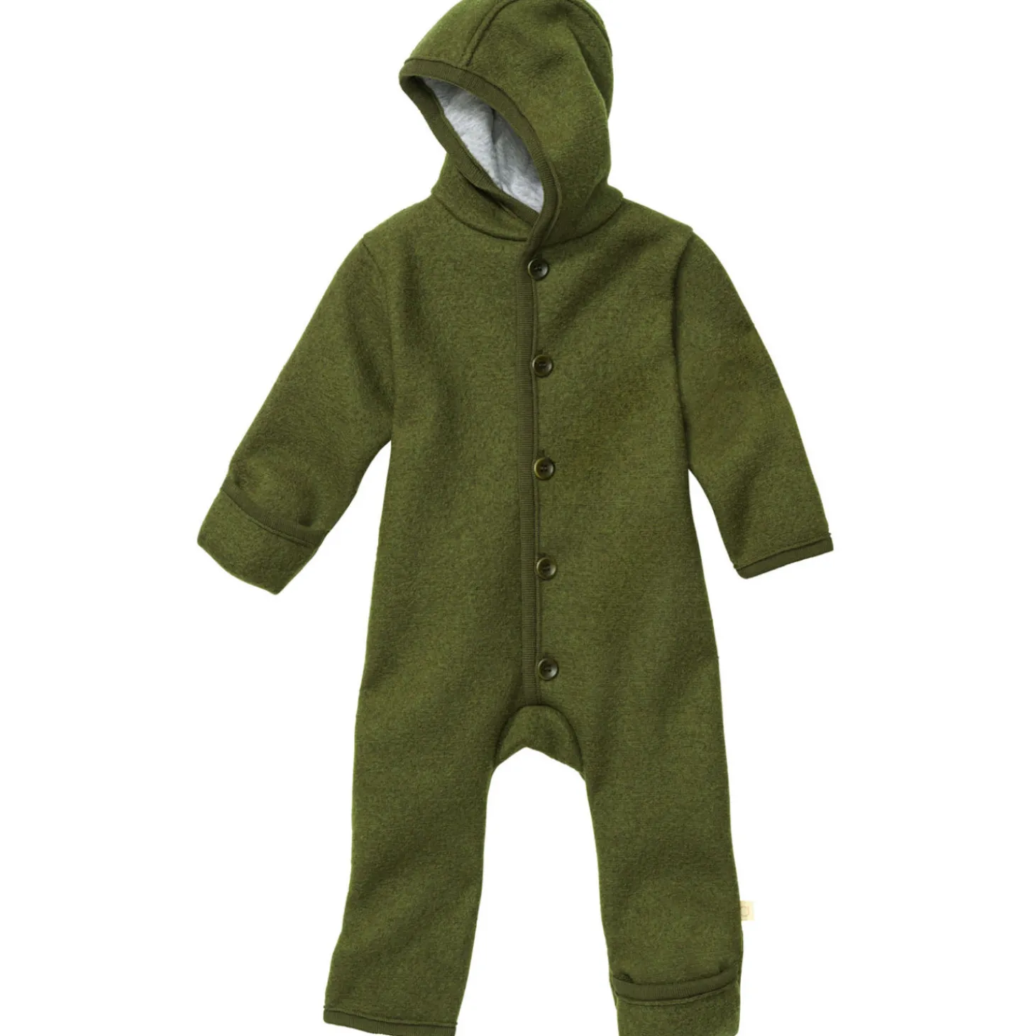 Wollwalk-Overall oliv 98/104