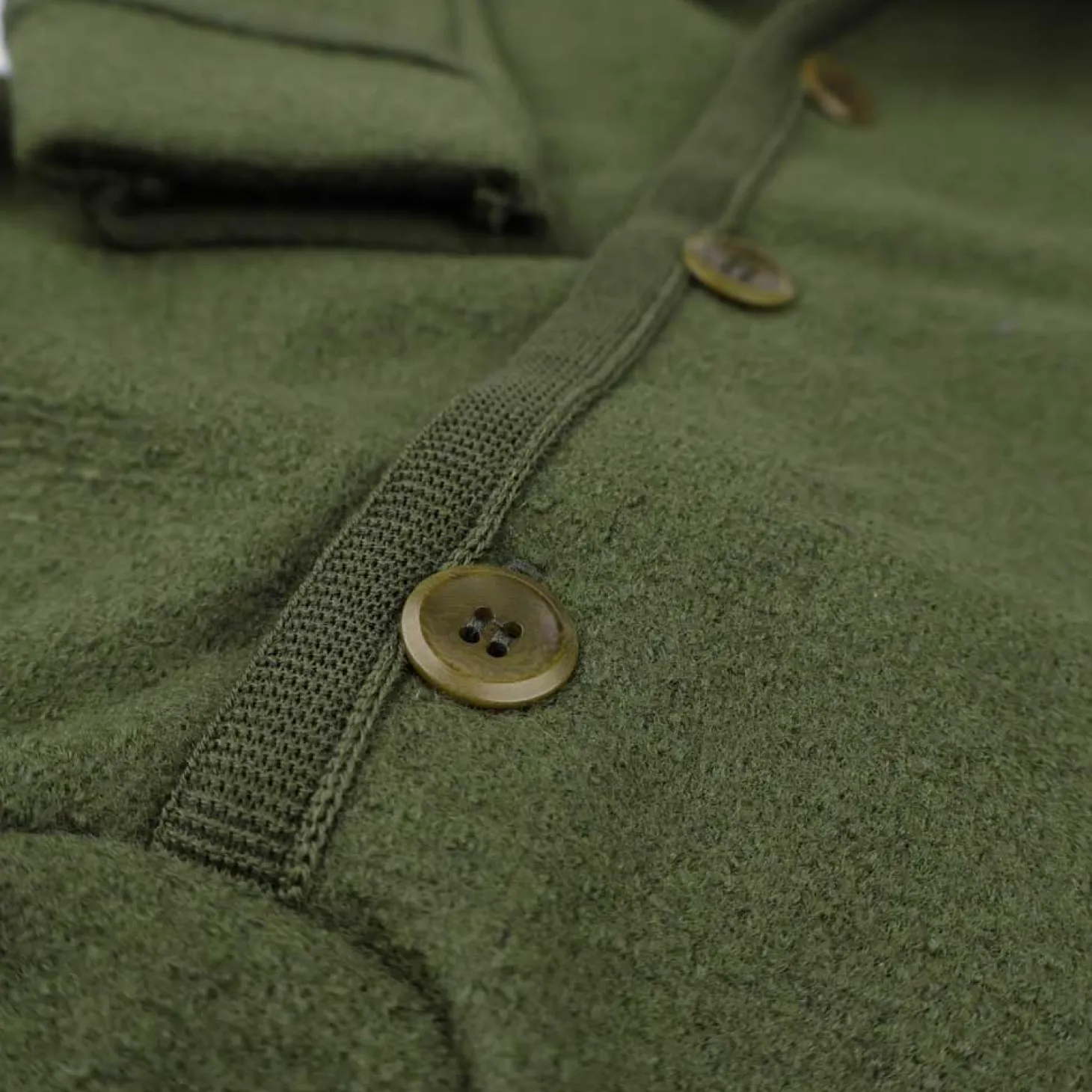 Wollwalk-Overall oliv 98/104