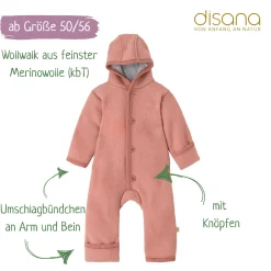 Wollwalk-Overall softpink 74/80