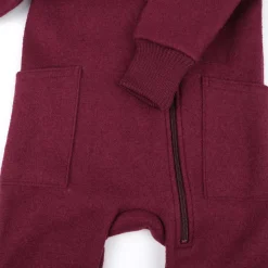 Wollwalk-Zippoverall cassis 62/68