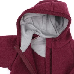 Wollwalk-Zippoverall cassis 62/68