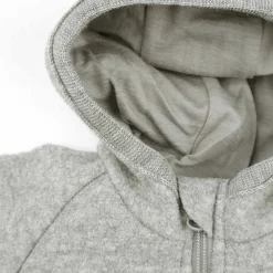 Wollwalk-Zippoverall grau 62/68