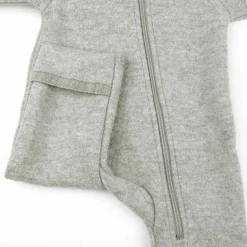 Wollwalk-Zippoverall grau 62/68