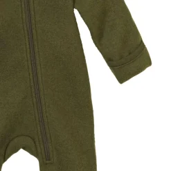 Wollwalk-Zippoverall oliv 110/116