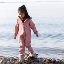 Wollwalk-Zippoverall softpink 86/92