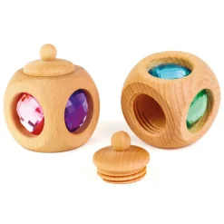 Zahndose mit Funkelsteinen pastell